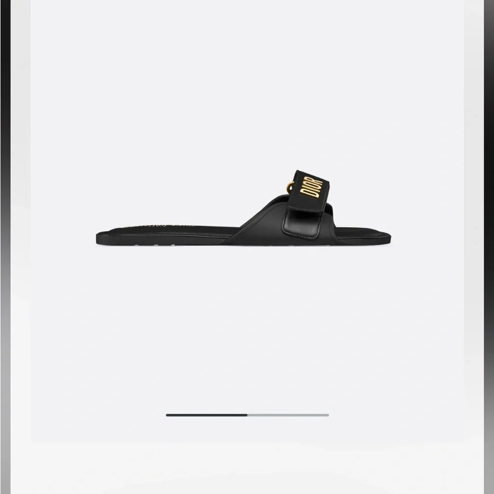 Dior Dioriviera Dioract Black Sandals - Picture 3 of 4